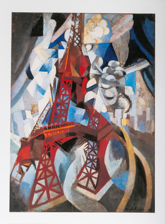 Lmina Robert Delaunay : La Tour Eiffel, Paris, 1911