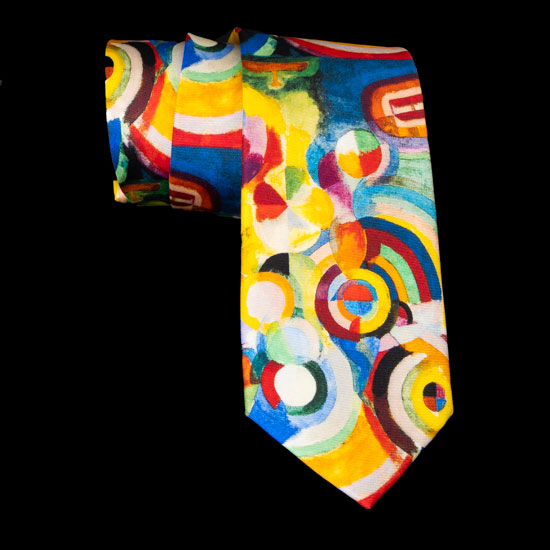 Corbata seda Robert Delaunay : Hommage  Blriot