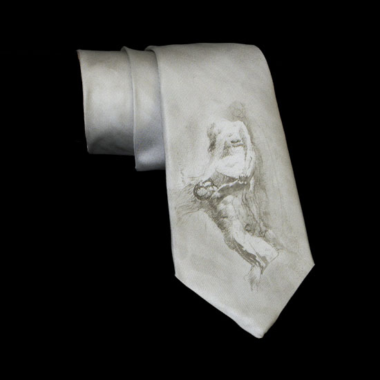 Cravate soie Rodin : L'toile