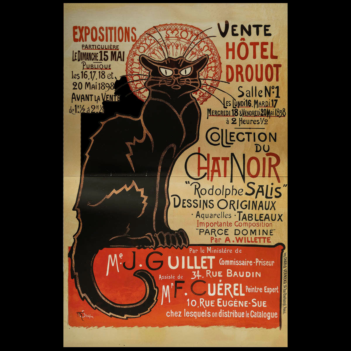 Puzzle Steinlen : Le chat noir, 1000p