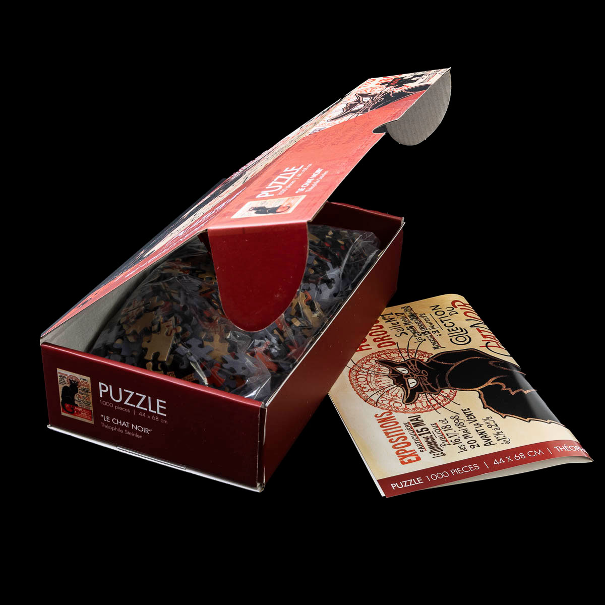 Puzzle 1000p Steinlen : Le chat noir (détail)