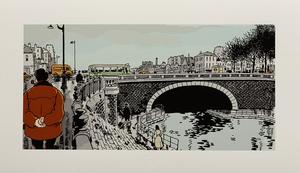 Estampe pigmentaire Jacques Tardi : Nestor Burma, 4e de couverture