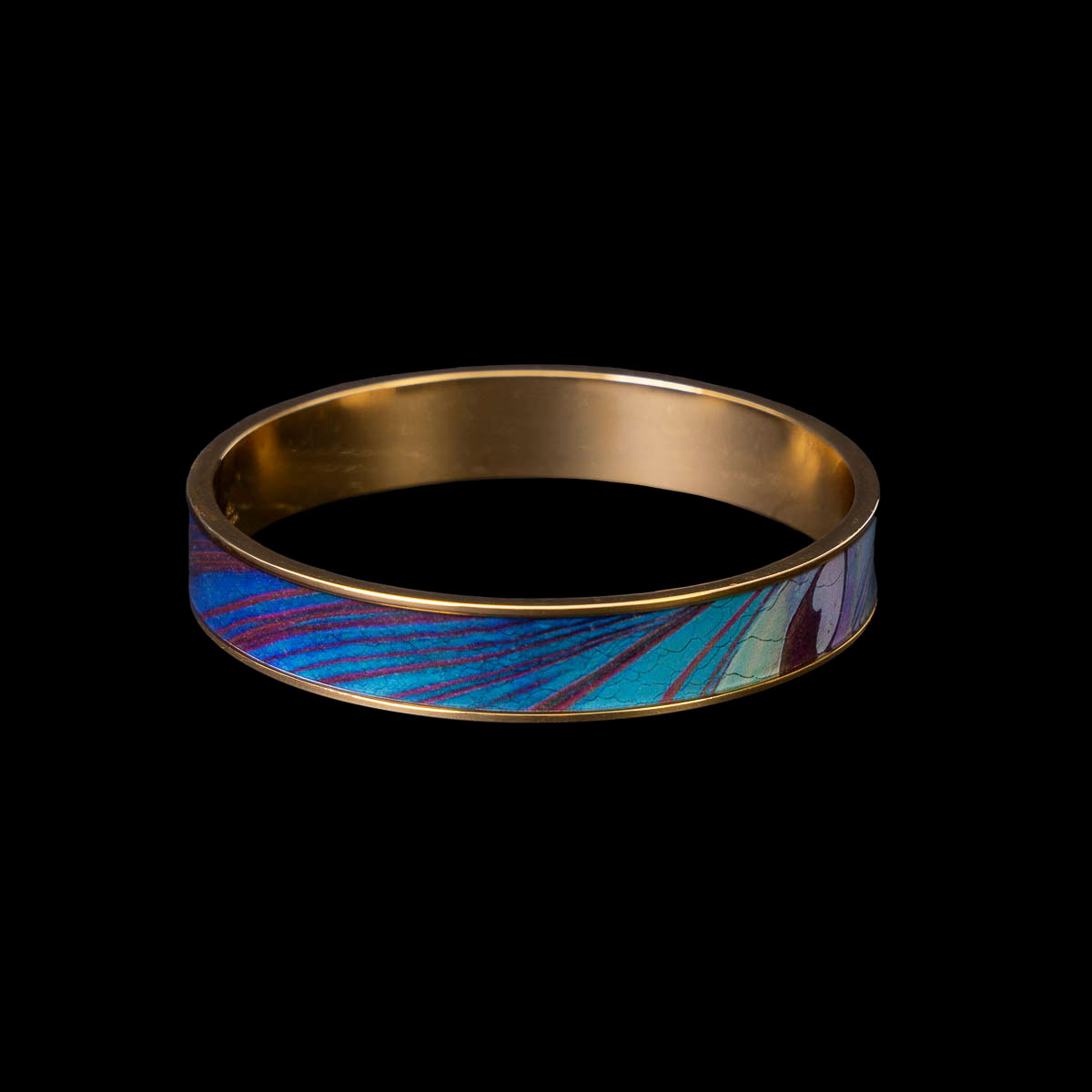 Bracelet inspired by Tiffany: Peacock feather (detail 3)