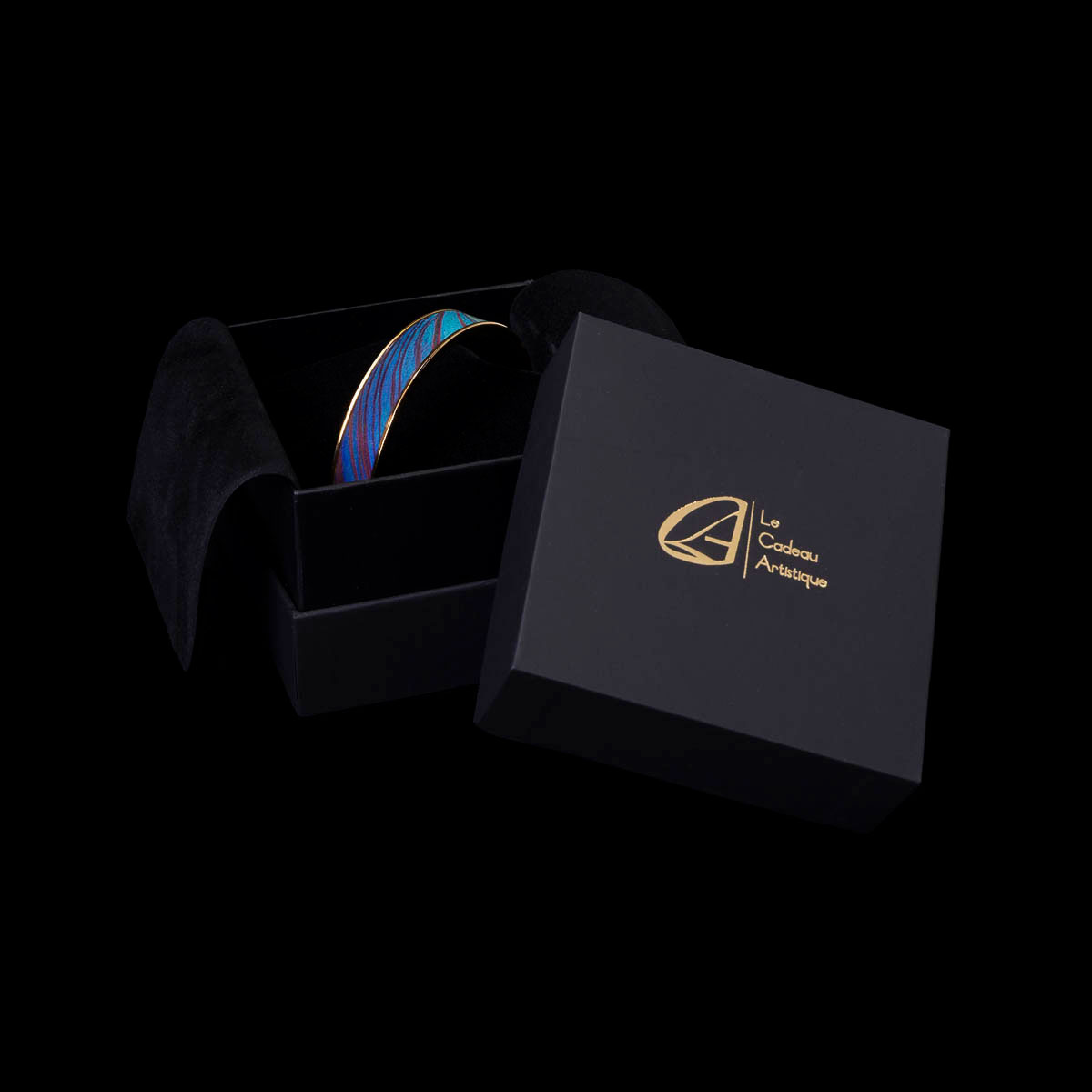 Bracelet inspired by Tiffany: Peacock feather (gift box)