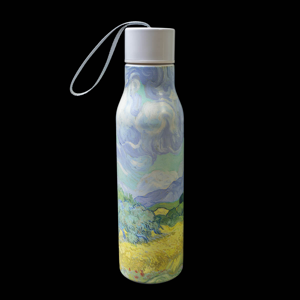 Bouteille isotherme Van Gogh : Champ de blé aux cyprès, détail n°3