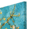 Toile Vincent Van Gogh, Branche damandier en fleur - dtail bords rflexe