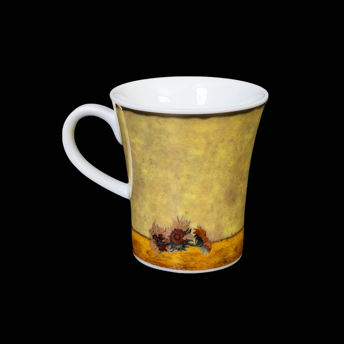 Set à café expresso Vincent Van Gogh : Les tournesols (tasse verso)
