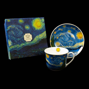 Tasse à thé Vincent Van Gogh, La nuit étoilée, (Duo)
