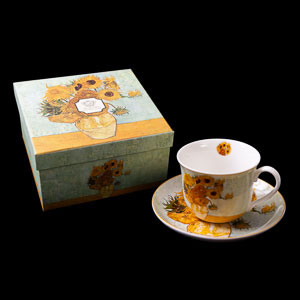 Vincent Van Gogh Porcelain Tea cup, Sunflowers (Duo)
