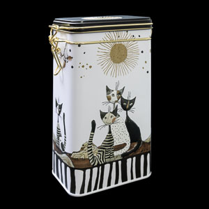 Airtight coffee canister Rosina Wachtmeister: Cats (Sepia)