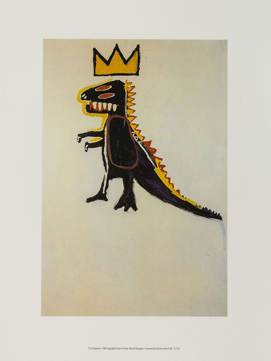 Lámina de Jean-Michel Basquiat: Pez Dispenser (1984) - Lámina