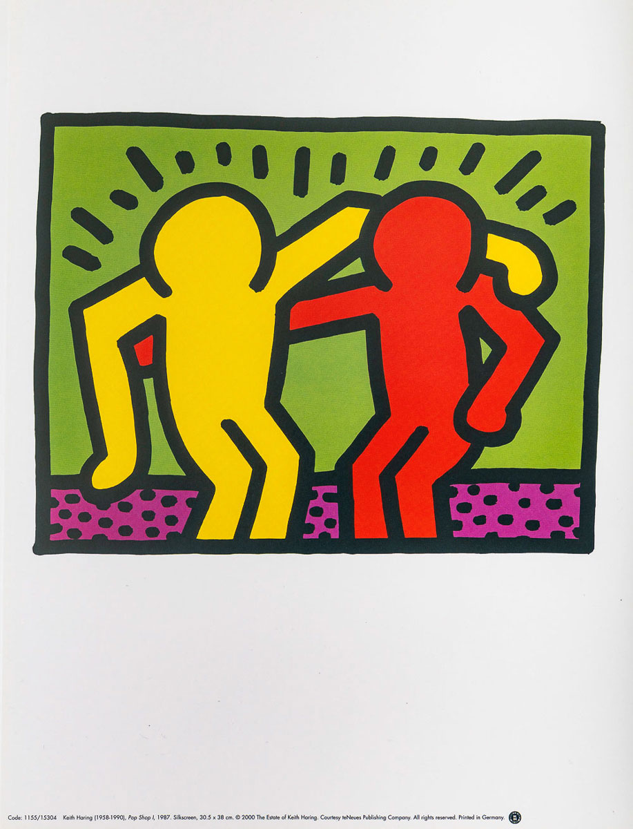 Affiche d’Art  Keith Haring : Pop Shop I (1987) - 30 x 40 cm