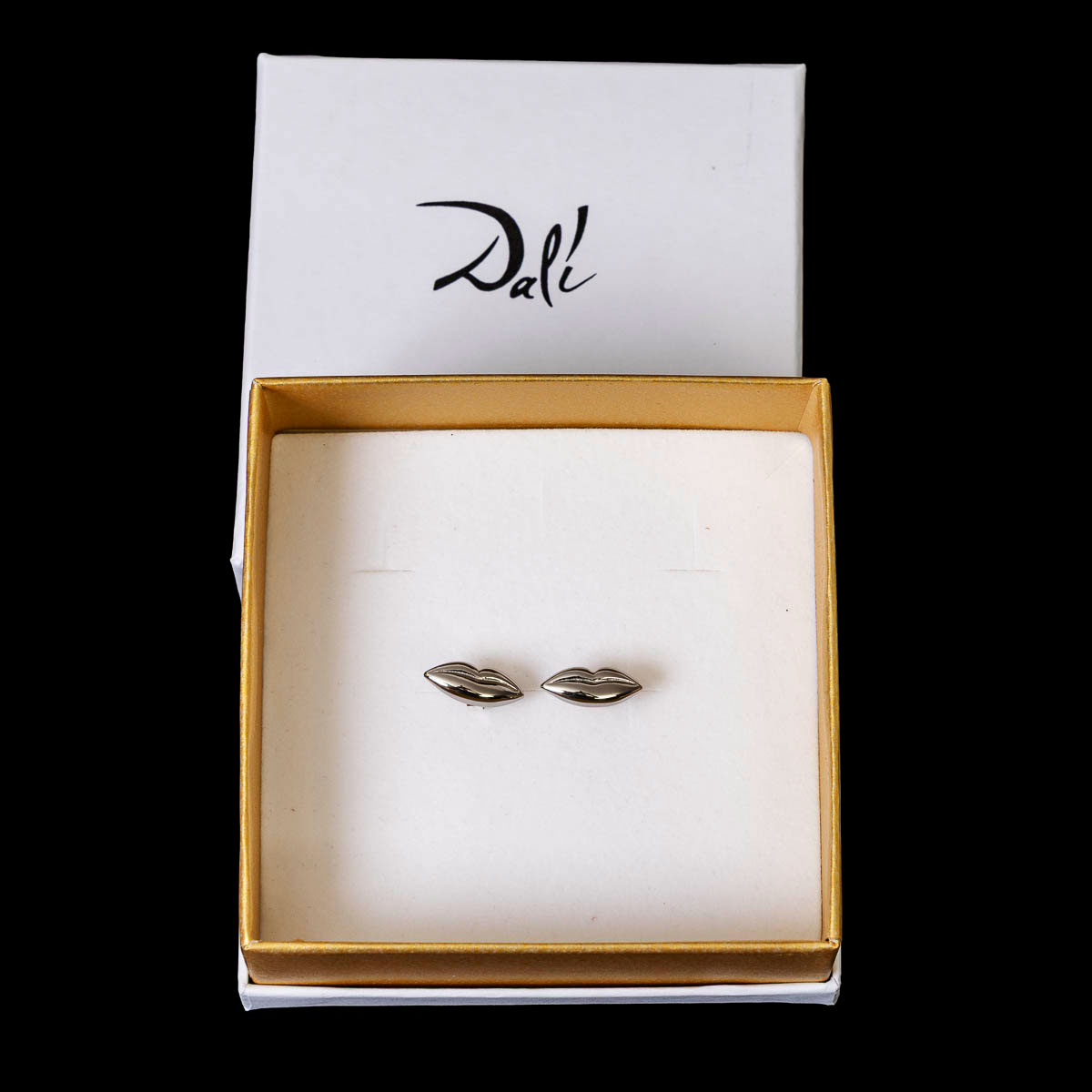 Boucles d’Oreilles d’après Salvador Dali : 'Lèvres' - Argent