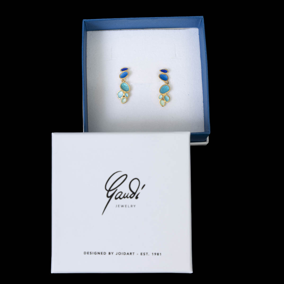 Orecchini ispirati ad Antoni Gaudí: Fruits - argento dorato