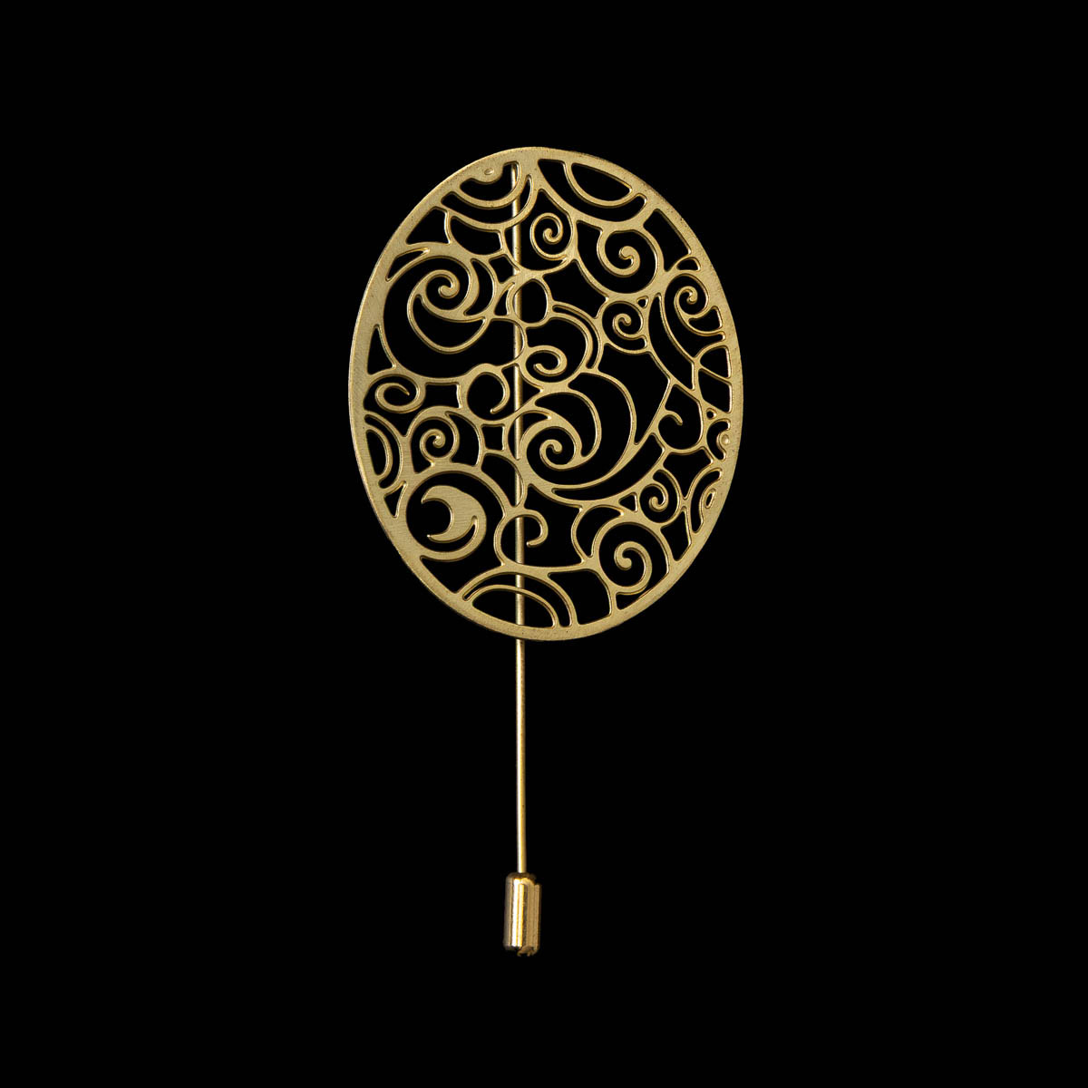 Broche inspirado en Van Gogh - La noche estrellada - Acabado en oro