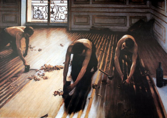 Art Print CAILLEBOTTE - Les Raboteurs de Parquet - 70 x 50 cm