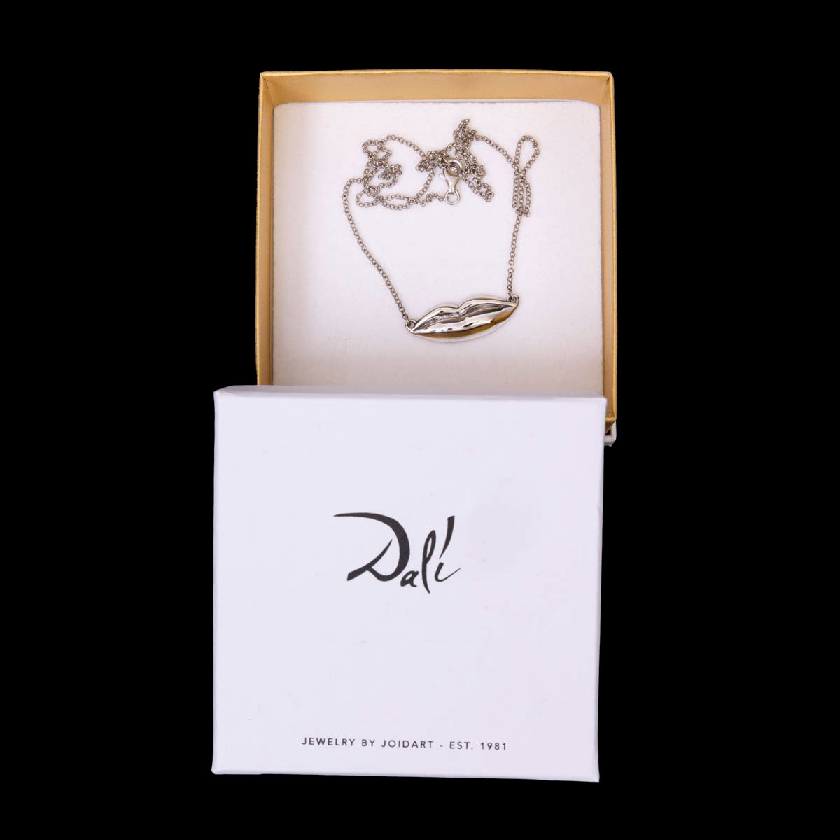 Pendentif d’après Salvador Dali : 'Lèvres' - argent