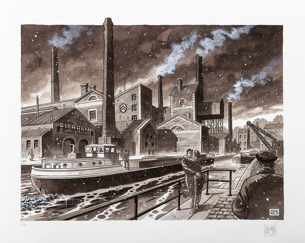 Jean-Michel Arroyo Fine Art Pigment Print signed and numbered  - Quai Javel - Print