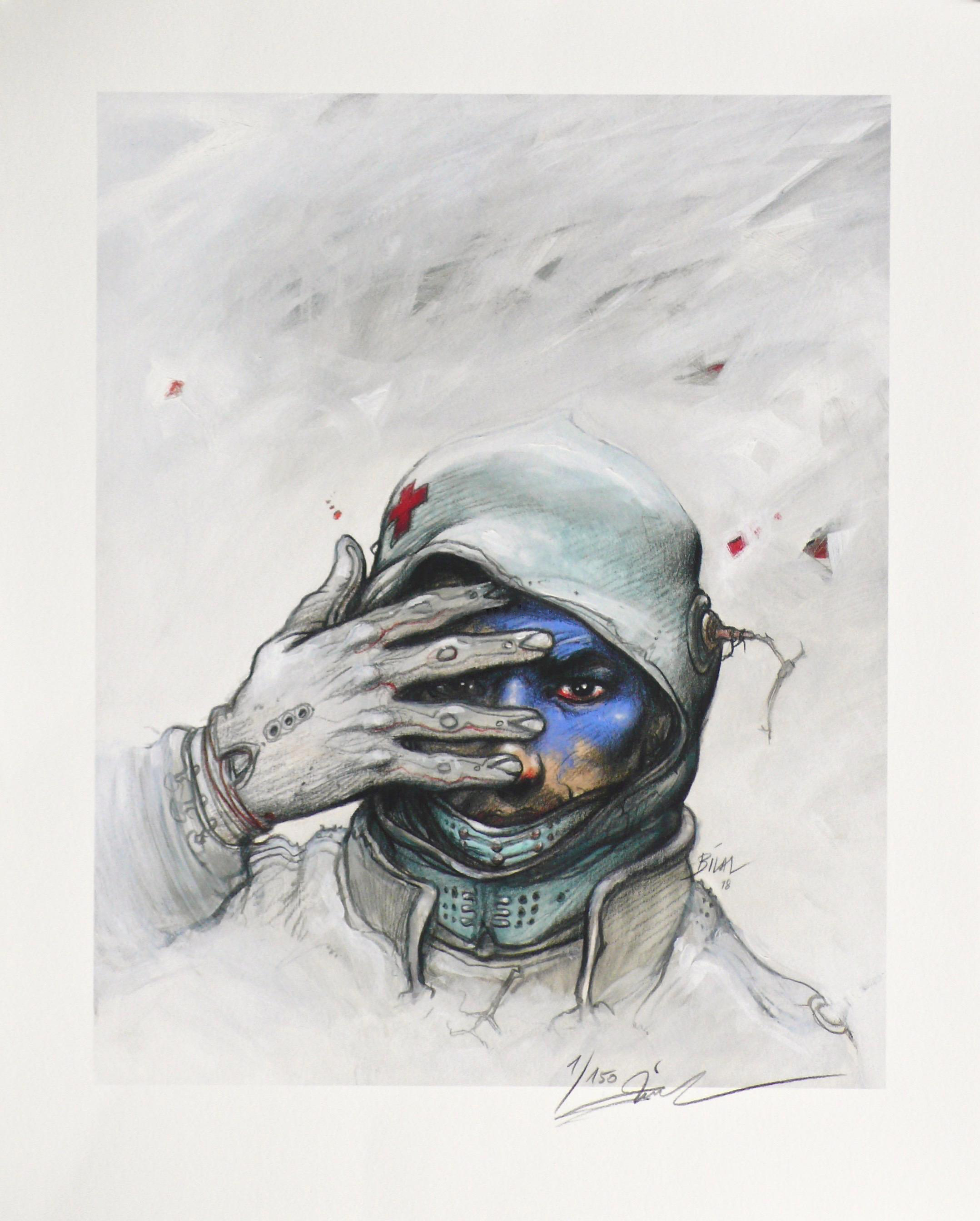 Estampa pigmentaria Enki Bilal: BUG tomo 2 - Estampa firmada