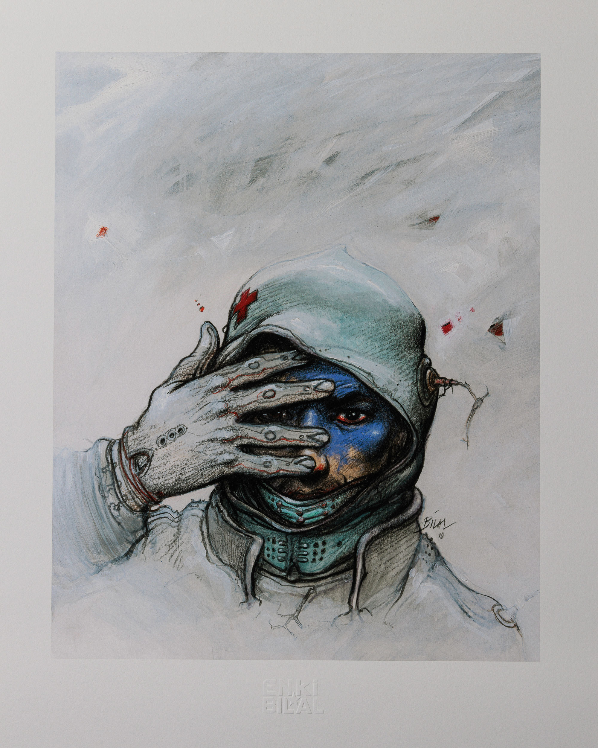 Estampa pigmentaria Enki Bilal: BUG tomo 2 - Estampa 