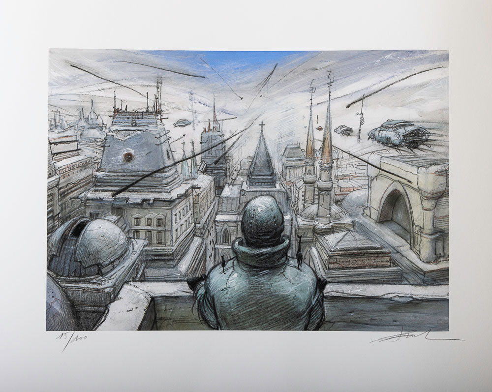 Enki Bilal Fine Art Pigment Print  signed and numbered  - Monstre - Print