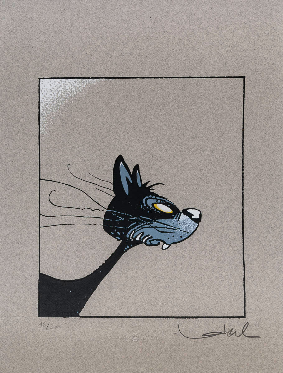 Régis Loisel Signed Fine Art Pigment Print : The cat - Art print