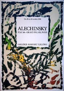Litografia Pierre Alechinsky - Fiac 1984