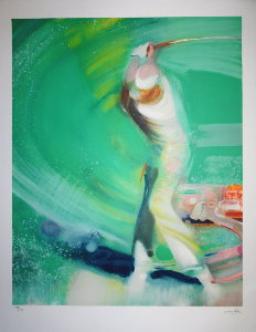 Paul Ambille Lithograph - The Golfer