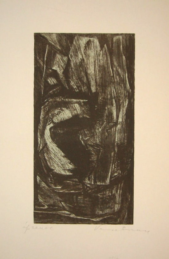 Vera Braun Original Lithograph : Composition 2