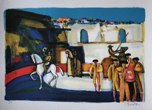 Georges Briata Lithograph - Paseo