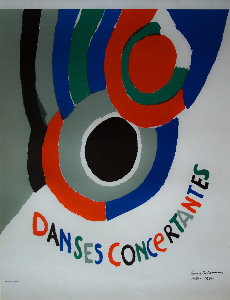 Litografía Sonia Delaunay - Danses concertantes (1971)