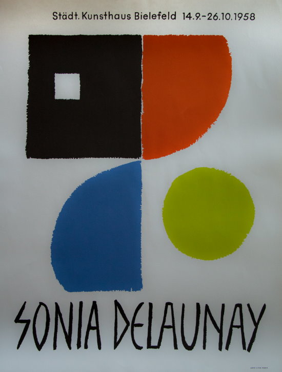 Lithographie originale de Sonia Delaunay : 1958