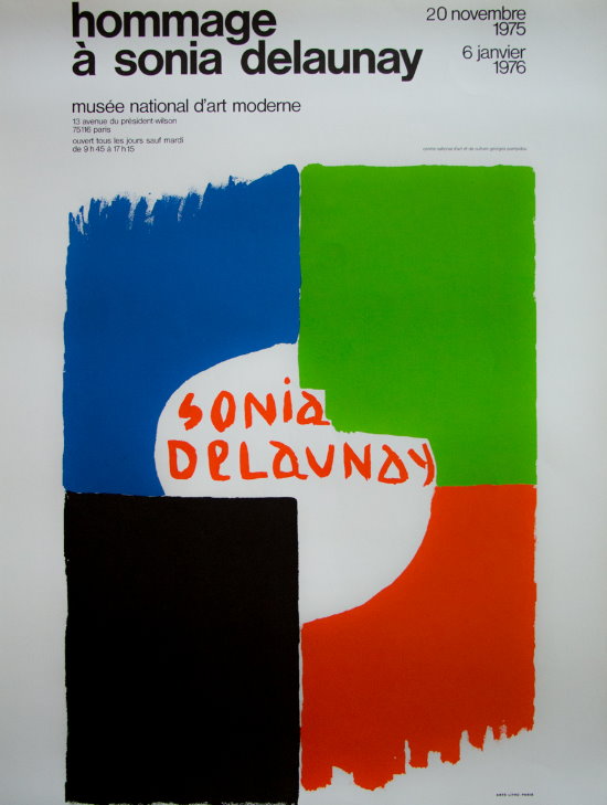 Litografia originale Sonia Delaunay : 1975
