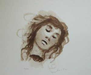 Lithographie Leonor Fini - Dernier Soupir