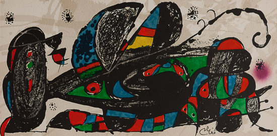 Lithographie originale Joan Miro : Joan Miro