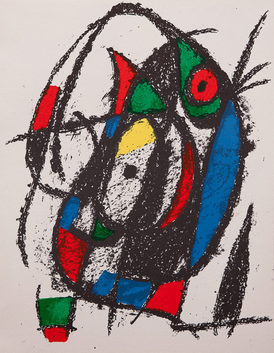 Litografa original Joan Miro : Original Lithograph IV (1975)