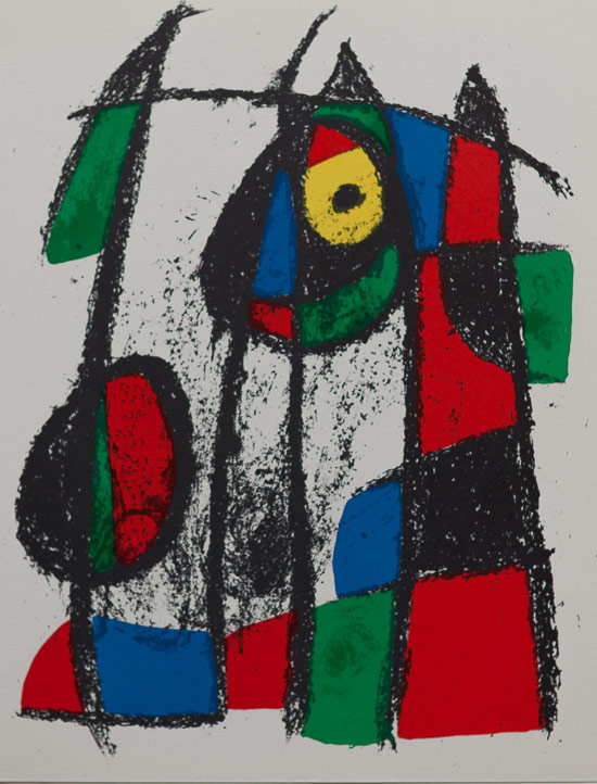 Lithographie originale Joan Miro : Original Lithograph VII (1975)