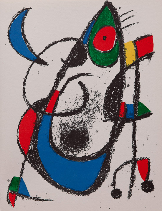 Lithographie originale Joan Miro : Original Lithograph XI (1975)
