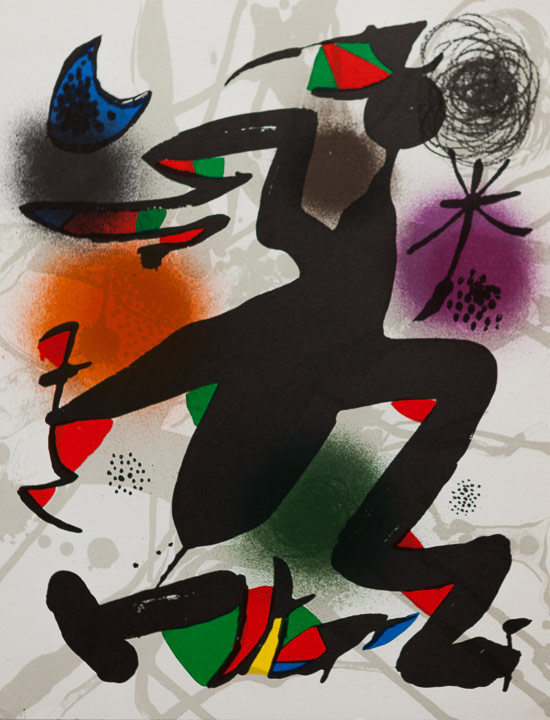 Joan Miro original lithograph : Original Lithograph IV (1978)