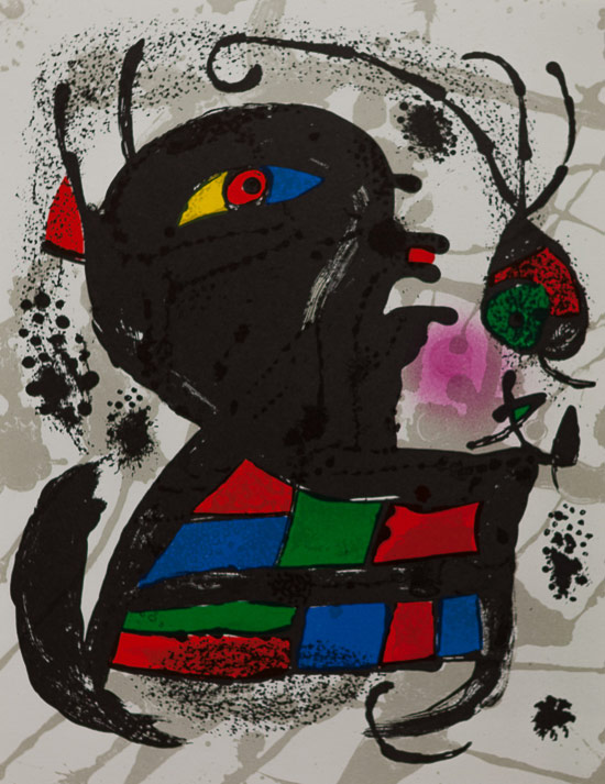 Joan Miro original lithograph : Original Lithograph V (1978)