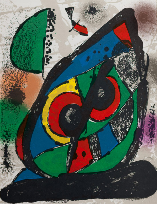 Litografia originale Joan Miro : Original Lithograph I (1981)