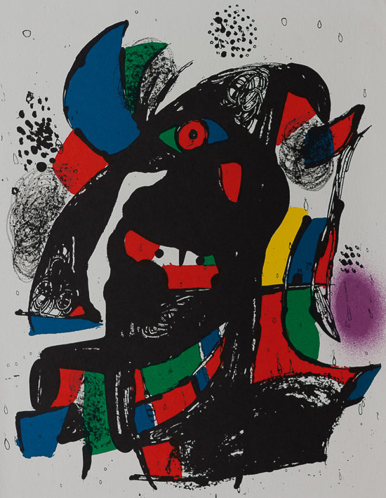 Joan Miro original lithograph : Original Lithograph II (1981)