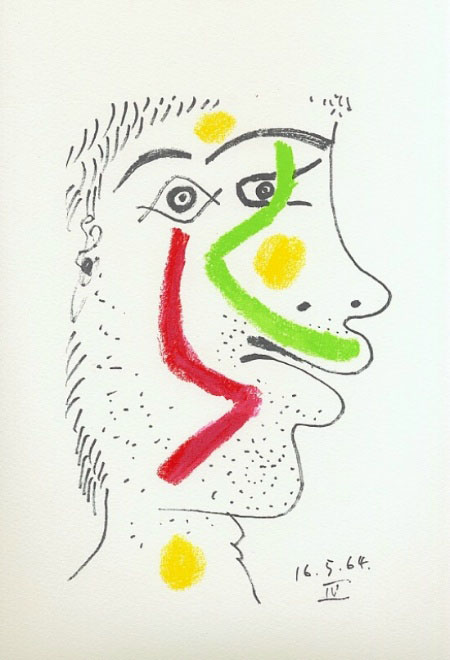Litografa de Pablo Picasso - Le Got du bonheur, Carnet I - Planche 10