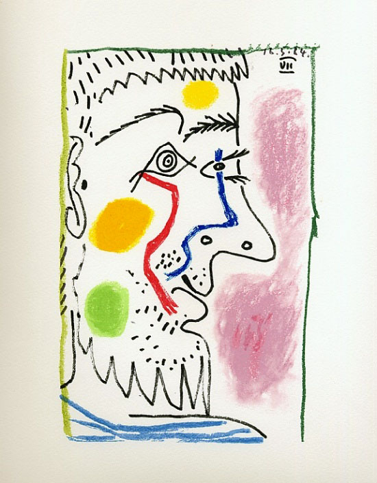 Litografa de Pablo Picasso - Le Got du bonheur, Carnet I - Planche 13