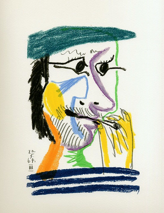 Lithographie de Pablo Picasso : Le Goût du bonheur, Carnet I - Planche 16