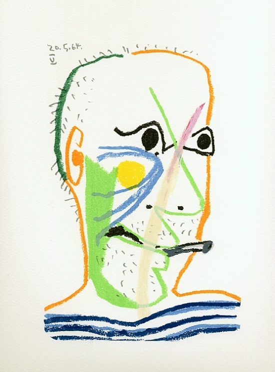 Litografa de Pablo Picasso - Le Got du bonheur, Carnet I - Planche 18