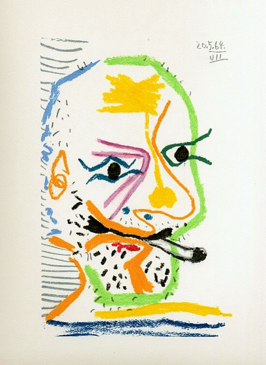 Lithographie de Pablo Picasso : Le Got du bonheur, Carnet I - Planche 20
