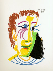 Pablo Picasso lithograph, le goût du bonheur, Carnet I - Planche 21
