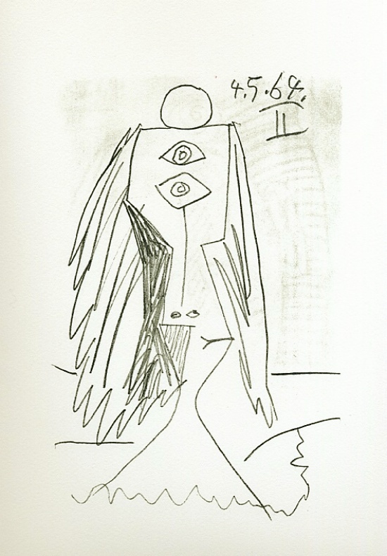 Litografa de Pablo Picasso - Le Got du bonheur, Carnet I - Planche 04