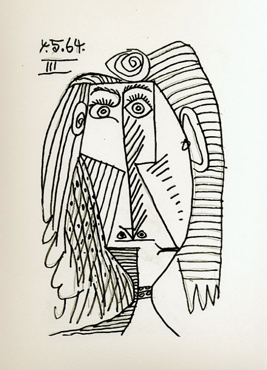 Lithographie de Pablo Picasso : Le Got du bonheur, Carnet I - Planche 05